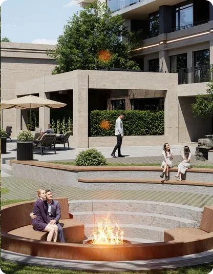 Amphitheatre with Fire Pit